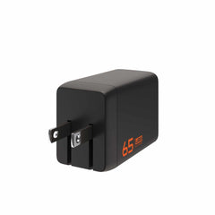 9B443111V4040 SRGE 65W 3 Port GAN Wall Charger Black