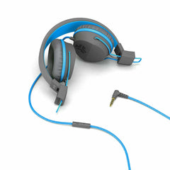 IFCHJKSTUDIORGRYBLU122 JBuddies Over Ear Folding Headphones Blue/Grey