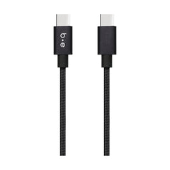 BEC2C4B Braided Charge/Sync USB-C to USB-C Cable 4ft 60W Black