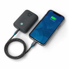 Nimble PowerKnit USB-C to Lightning 10ft 60W Power Delivery Fast Charge Cable Space Gray (Made from Certified Recyced Plastic and Aluminium)