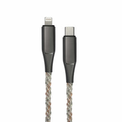 ETHCLTLED6 Lucid Charge LED 6' USB-C to Lightning Cable Translucent
