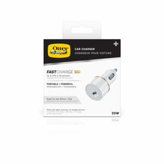 OtterBox Fast Charge Power Delivery Car Charger USB-C 20W White