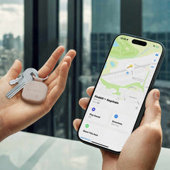 Satechi Vegan-Leather FindAll Keychain Desert Rose