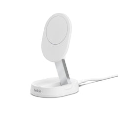 WIA008ttWHCA BoostCharge Pro Convertible Magnetic Wireless Charging Stand with Qi2 15W White