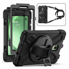 HYHDWSMX300SJPBK Heavy Duty Case with Kickstand/Hand & Shoulder Strap & Built-In Pet Screen Protector Galaxy Tab Active 5/Tab Active3 Black