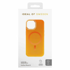 IDCLCMSI2361499 Clear Mid MagSafe Case iPhone 16e/15/14/13 Orange Spritz