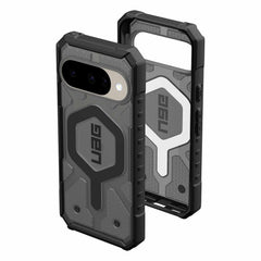 614469113140 Pathfinder Rugged Clear Case w/Magnet Pixel 10/10 Pro Ash/Black