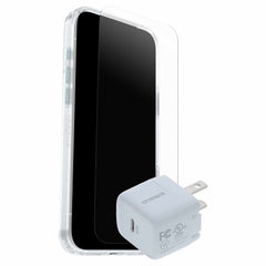 7881563 Protection+Power Kit (Symmetry Clear MagSafe w/Glass + Wall Charger 30W White) iPhone 17 Pro Max Clear