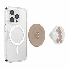 114607 PopGrip for MagSafe Round with Adapter Ring Latte Mickey