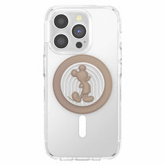 114607 PopGrip for MagSafe Round with Adapter Ring Latte Mickey