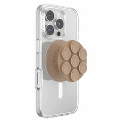 807712 PopGrip Suck-Up for MagSafe Round with Adapter Latte
