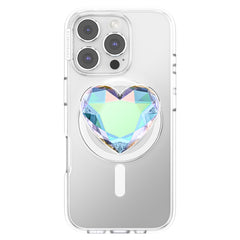 PopSockets PopGrip for MagSafe Round with Adapter Iridescent Dichroic Heart
