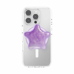 PopSockets PopGrip for MagSafe Round with Adapter Tidepool Star Squishy Lavender Fog