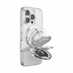 807695 PopGrip Kick Out for MagSafe Round with Adapter Radial Silver