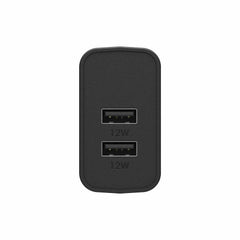 OtterBox USB-A Dual Port Wall Charger Premium 12W Black
