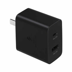 Samsung Duo Travel Adapter Wall Charger 35W with A and USB-C Ports Black