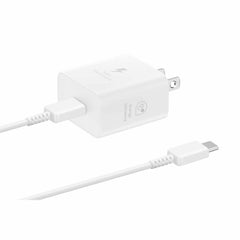 Samsung Travel Adapter with USB-C to USB-C Cable 25W White