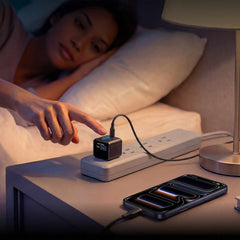 Anker 45W Wall Charger USB-C with Smart Display and Foldable Prongs Black
