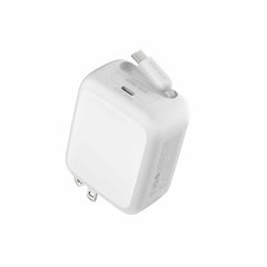 Belkin UltraCharge Retractable GaN Wall Charger 67W White