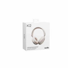 K2WHT K2 Wireless Over-Ear Hybrid ANC Headphones White