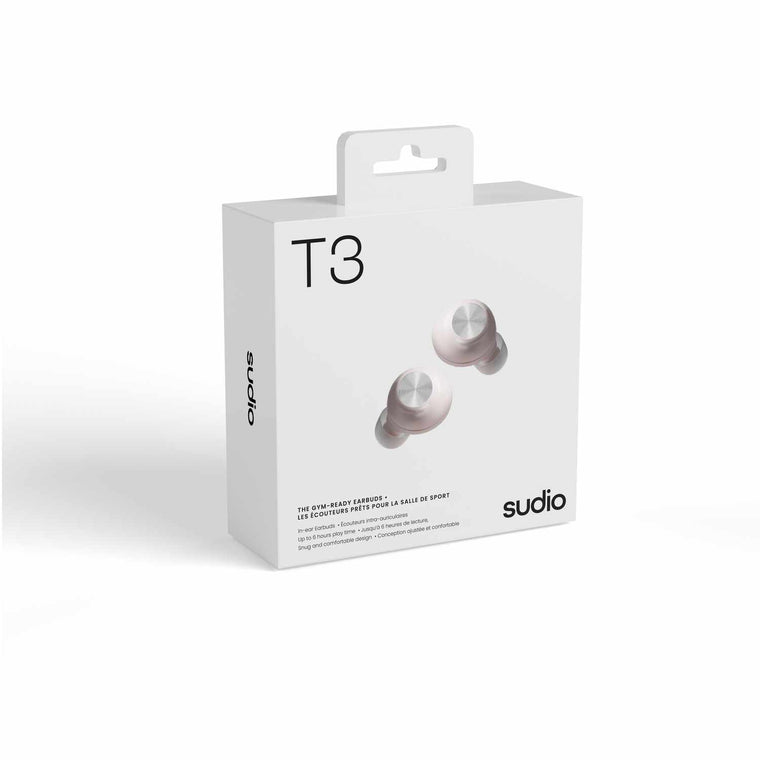 Sudio T3 Wireless Earbuds Pink