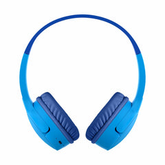 AUD002btBLV3 SoundForm Mini Wireless On-Ear Headphones for Kids Blue