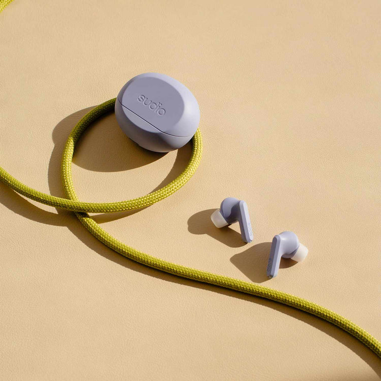 Sudio A3 Pro ANC Wireless Earbuds Purple