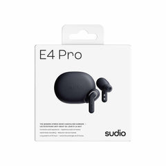 Sudio E4 Pro True Wireless ANC Headphones Black