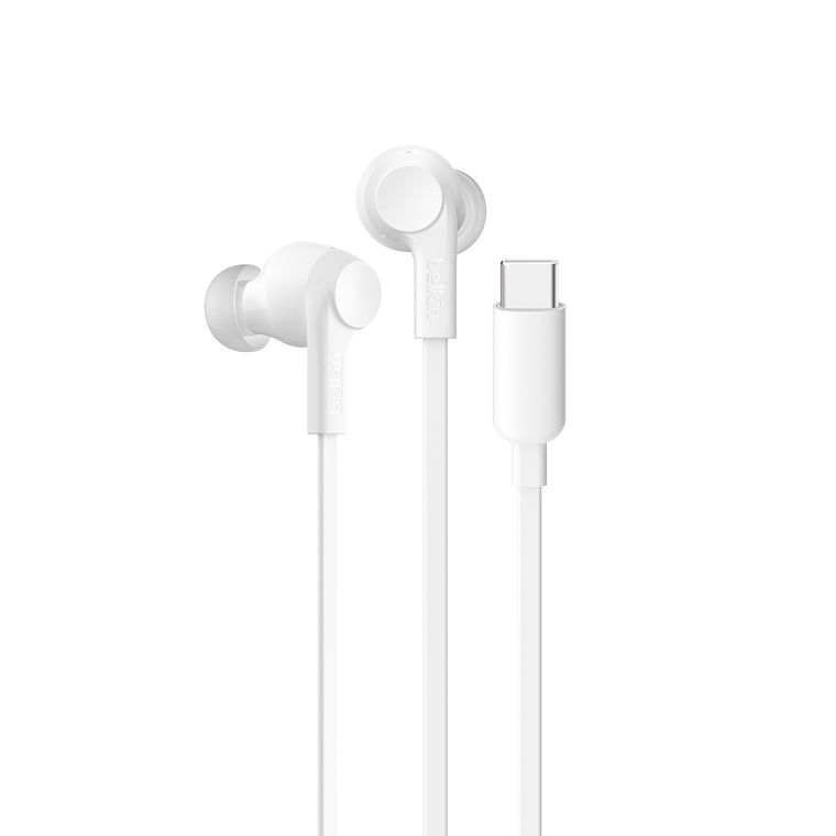 Belkin SoundForm ANC Wired Earbuds (USB-C) White