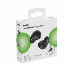 Belkin SoundForm Anywhere True Wireless Earbuds Black