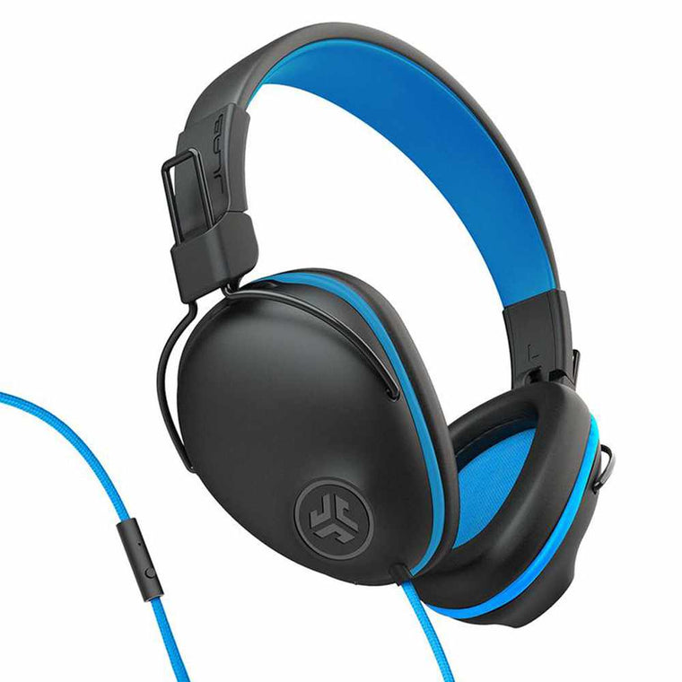 HJPRORBLU4 JBuddies Pro Wired Headphones (English Only Packaging) Black/Blue