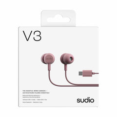 Sudio V3 Wired Earbuds Pink