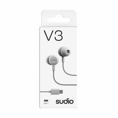 Sudio V3 Wired Earbuds White