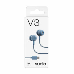 Sudio V3 Wired Earbuds Blue