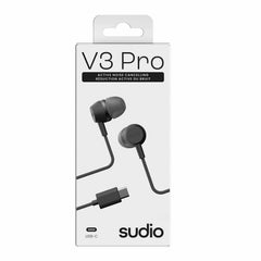 Sudio V3 Pro Wired Type-C Headphones Black