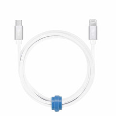 Blu Element Braided Charge/Sync USB-C to Lightning Cable 4ft White