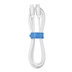 Blu Element Braided Charge/Sync USB-C to Lightning Cable 4ft White