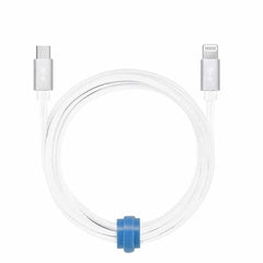 Blu Element Braided Charge/Sync USB-C to Lightning Cable 6ft White