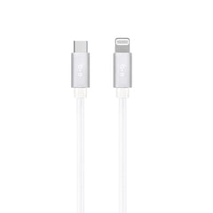 Blu Element Braided Charge/Sync USB-C to Lightning Cable 6ft White
