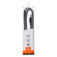 Ventev USB-A to Lightning Coiled Cable 6ft Grey
