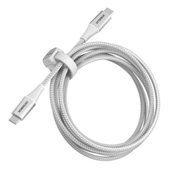 OtterBox Premium Pro Charge/Sync USB-C to USB-C Power Delivery Cable 6ft Ghostly Past (White)