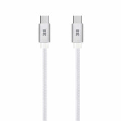 Blu Element Braided Charge/Sync USB-C to USB-C Cable 4ft White 60W