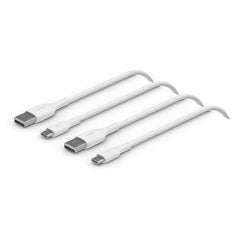 Belkin BoostCharge USB-C to USB-A Cable 1mt (2 Pack) White