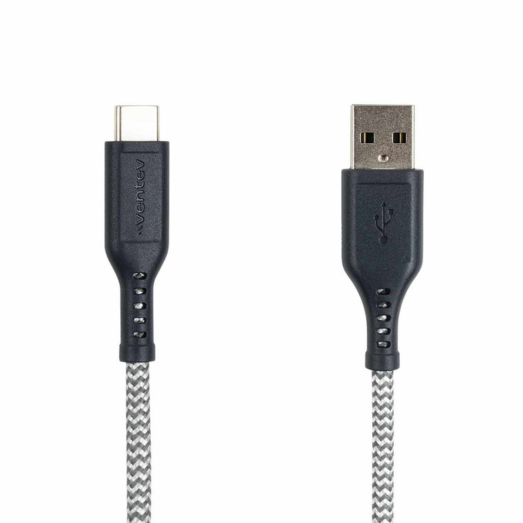 BC6GRY262893 High Speed USB-A to USB-C Braided Cable 6ft Grey