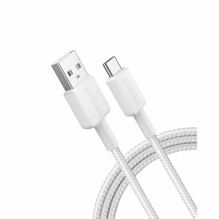 Anker USB-A to USB-C Braided Cable 3ft  White