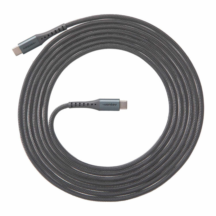 Ventev USB-C to USB-C 10f Cable Steel