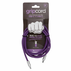 Helix/Retrak Gripcord Silicone USB-C Cable 8ft Purple