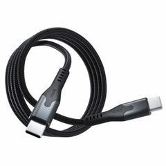 Blu Element SelfCoil Magnetic Cable USB-C to USB-C 4ft 100W Black