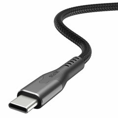 Blu Element SelfCoil Magnetic Cable USB-C to USB-C 4ft 100W Black
