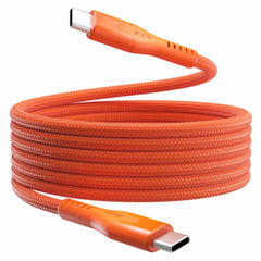 Statik MagStack Pro Charge/Sync Magnetic Cable USB-C to USB-C 6ft Orange